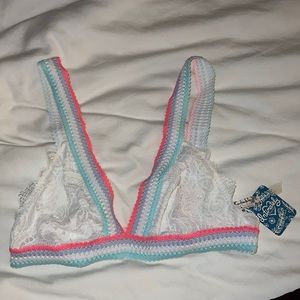 BNWT Free People Optic White Mika Brallete